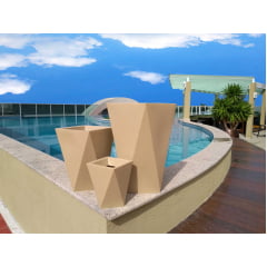 Conjunto 3 Vasos Modernos - Areia - Modelo: Floripa