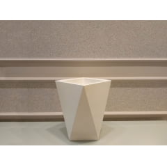 Vaso Versálito Moderno Médio - Branco - Modelo: Floripa
