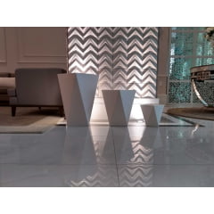 Conjunto 3 Vasos Modernos - Branco - Modelo: Floripa
