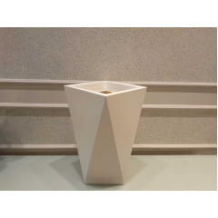 Vaso Versálito Moderno Grande- Branco - Modelo: Floripa