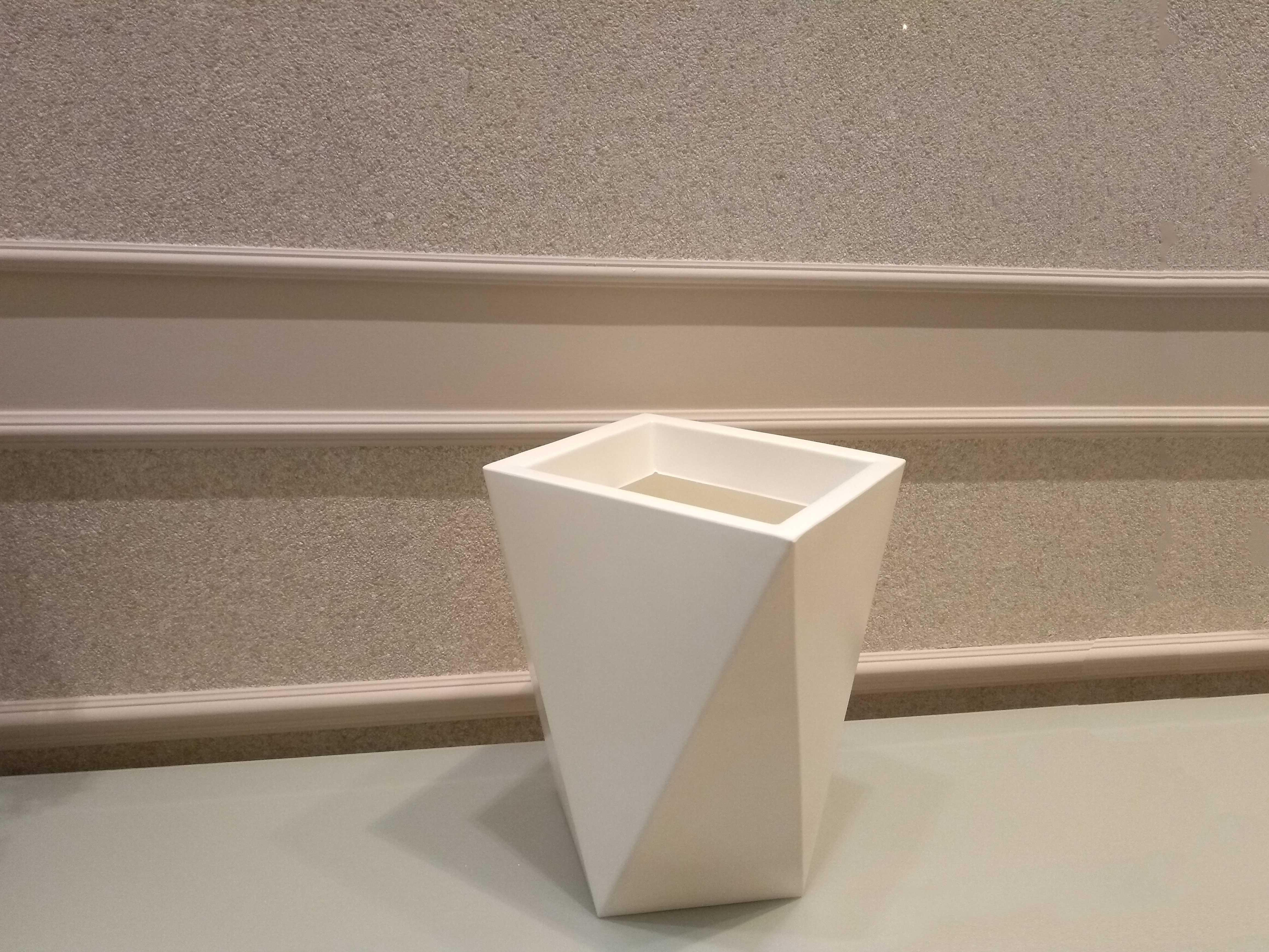 Vaso Versálito Moderno Médio - Branco - Modelo: Floripa