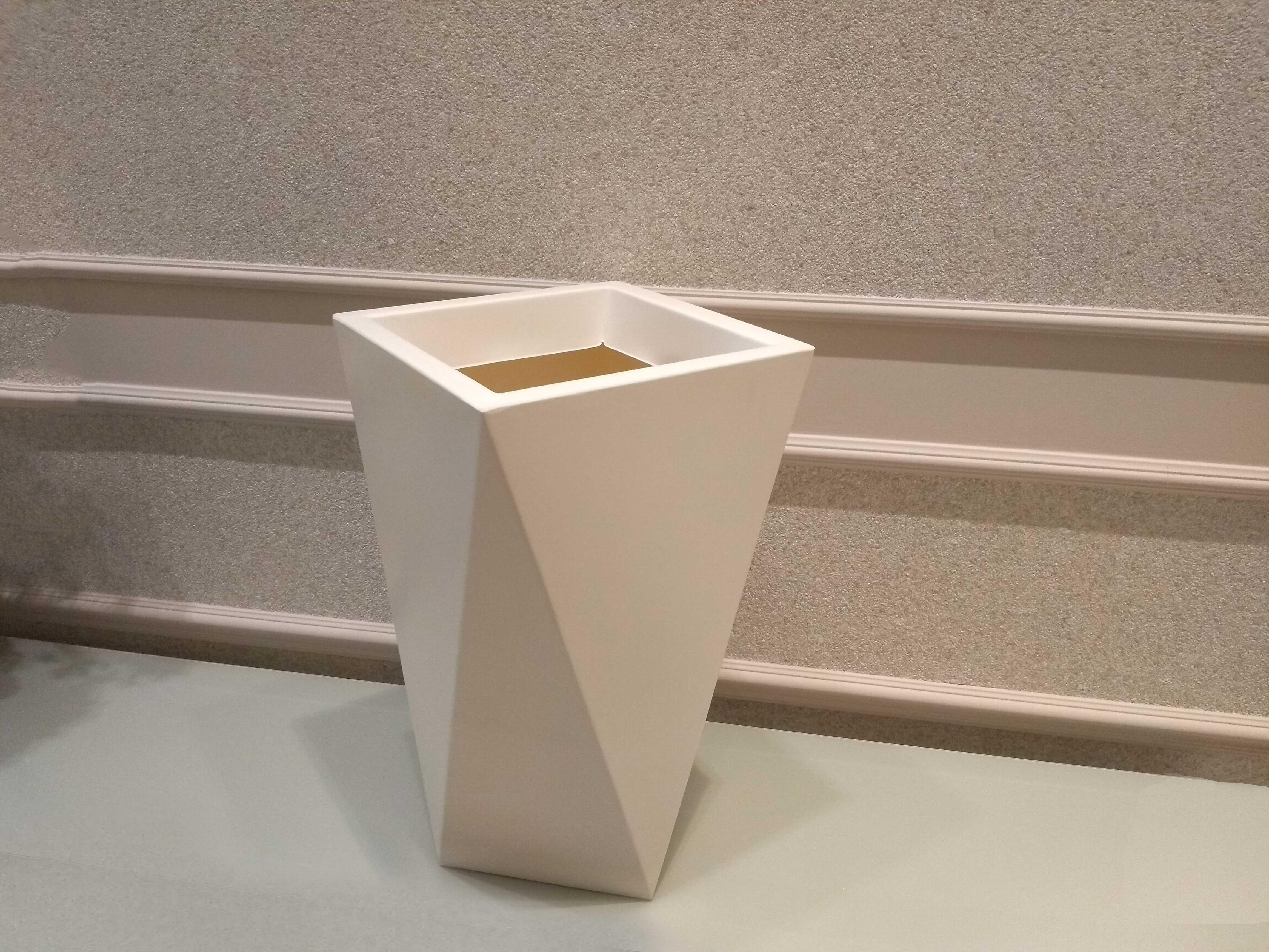 Vaso Versálito Moderno Grande- Branco - Modelo: Floripa